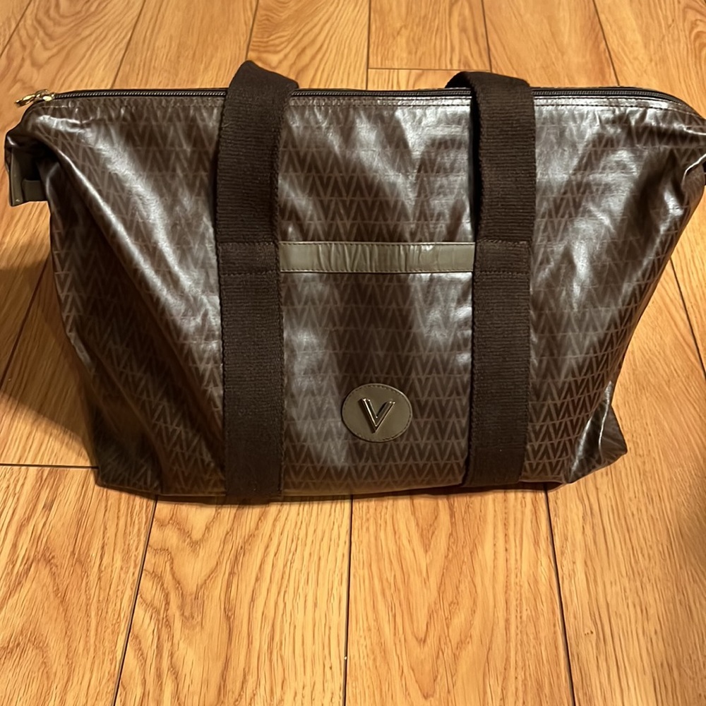 Valentino V Monogram Coated Canvas Zip Tote Vintage travel bag